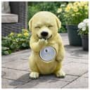 HTI-Living Solar-Gartenfigur Hund Gelb Polyresin Bild 2