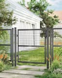 SONGMICS Gartentor verzinkter Stahl abschließbar 106 x 100/125/150 cm Bild 2