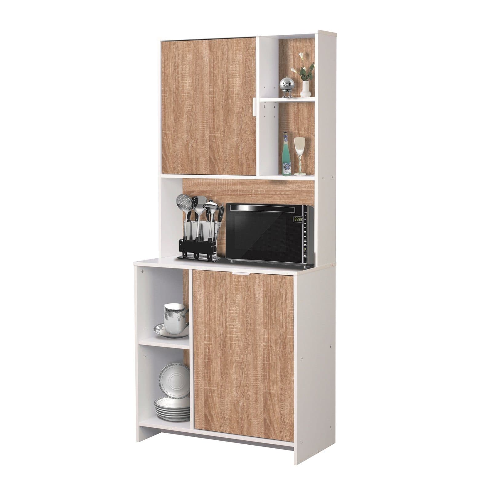 HTI-Living Küchenbuffet Malin Weiß Spanplatte - Bild 2