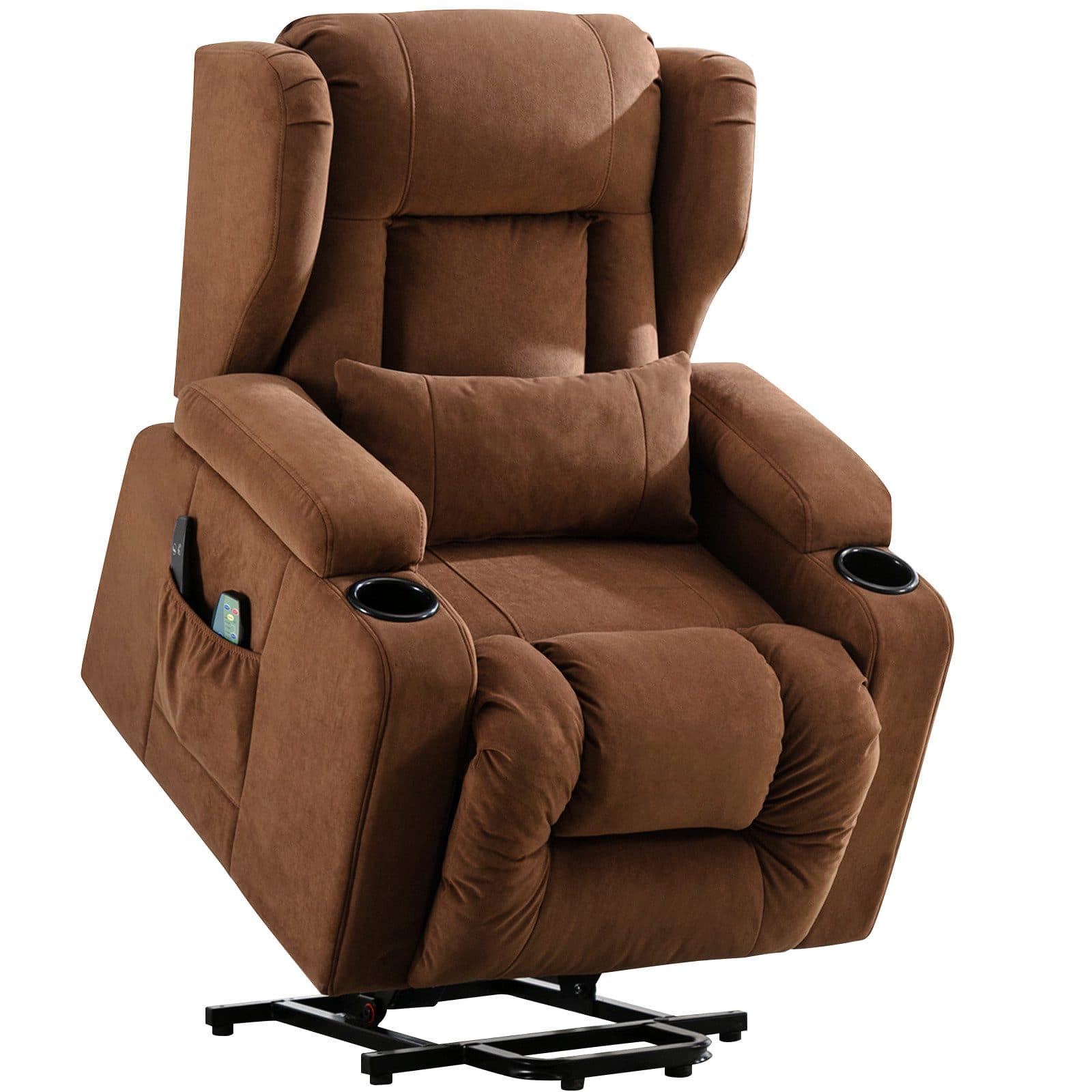 COMHOMA Relaxsessel mit Aufstehhilfe und Massagefunktion Braun - Bild 2