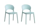 LC Garden Stapelstuhl Vini Gartenstuhl Kunststoff stapelbar 2er Set Bild 2
