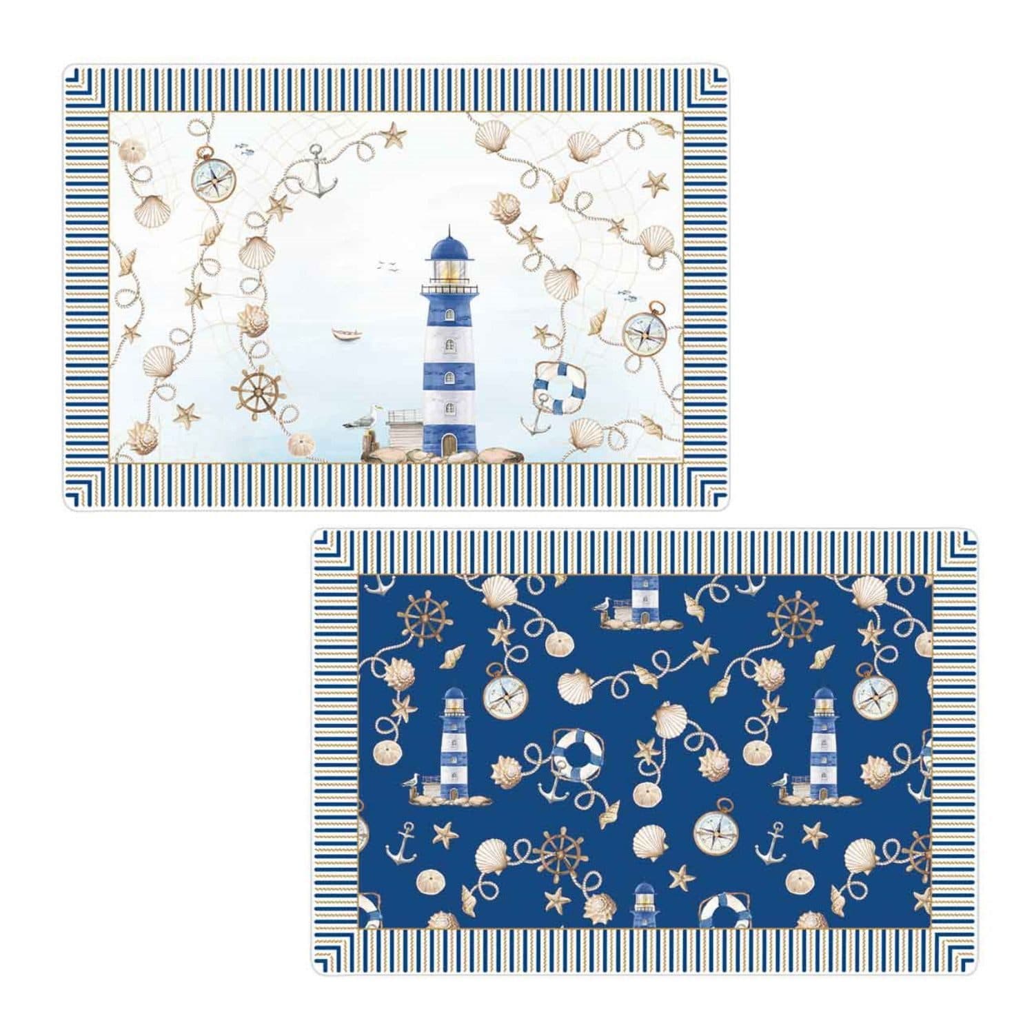 EasyLife Platzset Blue Lighthouse Leuchtturm Motiv Mehrfarbig - Bild 2