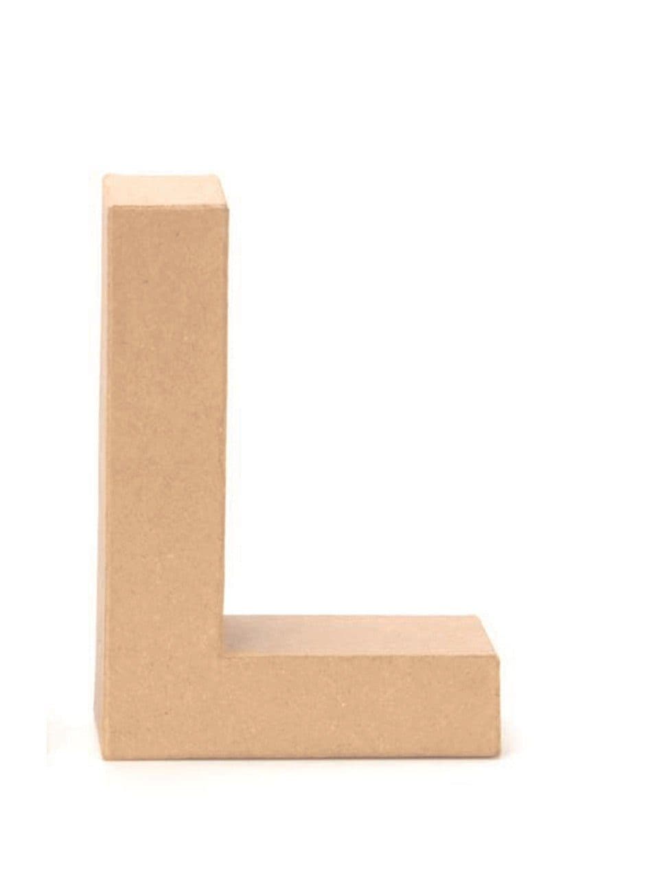 Glorex Papp-Buchstabe L 17,5 x 5,5 cm