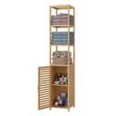 Homfa Hochschrank aus Bambus Badregal 169cm Bild 2