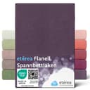 etérea Spannbettlaken Flanell 100% Baumwolle Rundumgummi Pflaume Bild 2