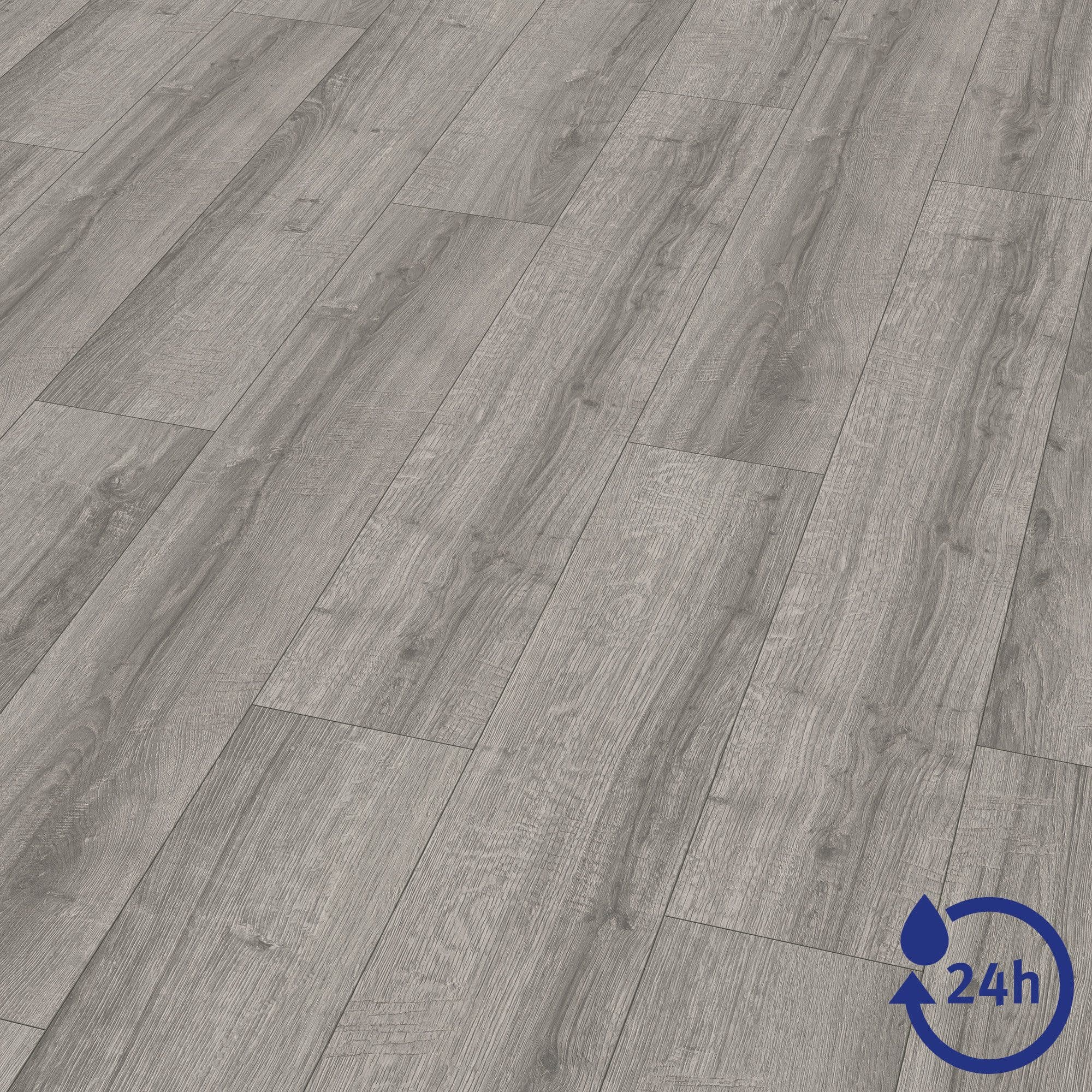 EGGER Laminat NatureSense Aqua EL2406 Sherman Eiche hellgrau, 8mm, 1,995m² - Bild 2
