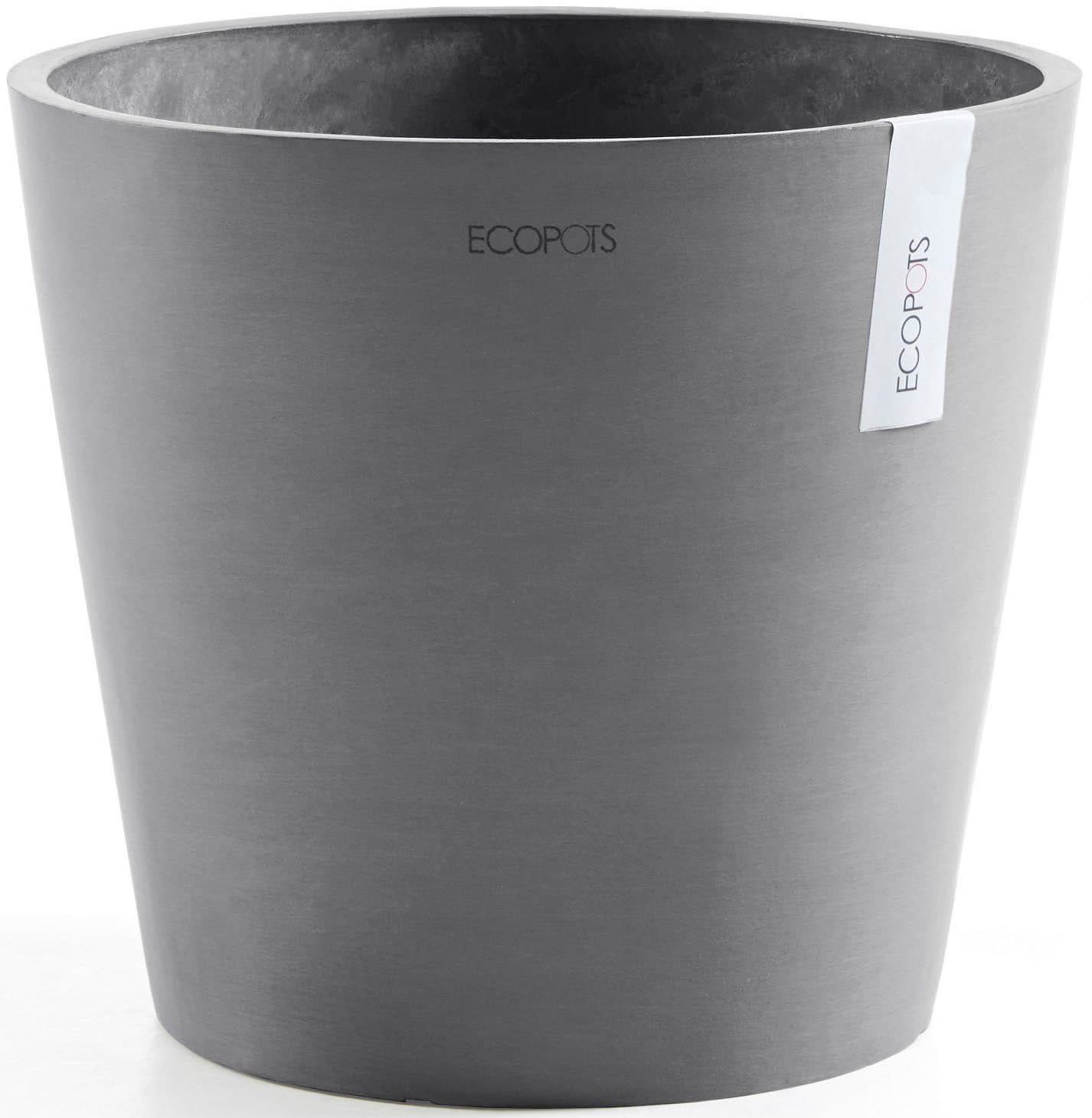 ECOPOTS Blumentopf Amsterdam Grau Recycling-Kunststoff - Bild 2