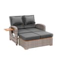 Loungegarnitur 2-teilig Bahia Tobago Holz/Metall mit Kissen Bild 2