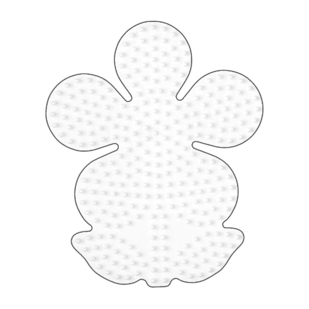 Hama Midi Stiftplatte Blume Weiß für Bügelperlen