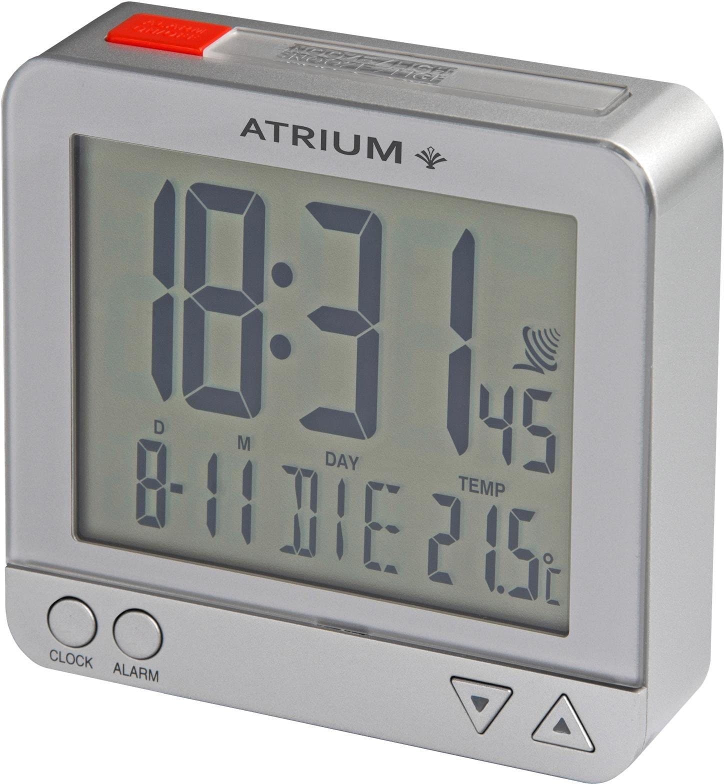Atrium Funk-Reisewecker A740-19 Digital Quarzwecker Silber