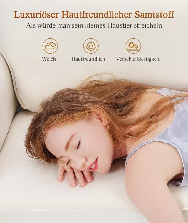 OUNUO Sofa 123CM kleine Couch 2