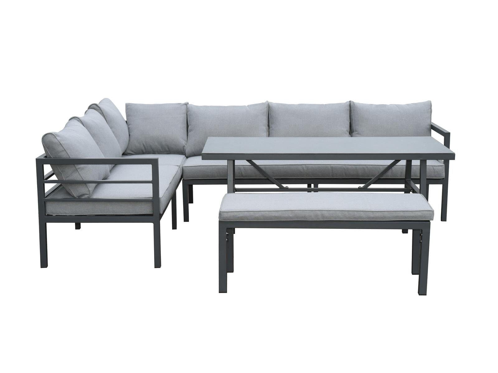 Green Spirit Loungeset San Menaio Aluminium Ecklounge grau - Bild 2