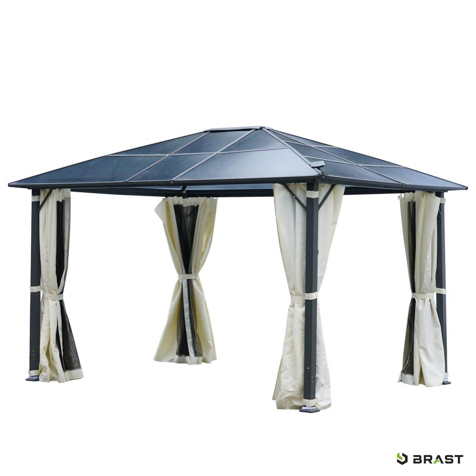 BRAST Pavillon Premium Aluminium mit LED und Moskitonetz - Bild 2