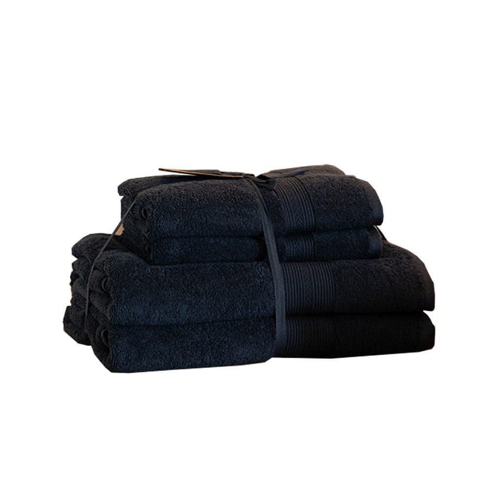 HOME DELUXE Handtuch Set SOFT 4-tlg. Baumwolle Dunkelblau - Bild 2