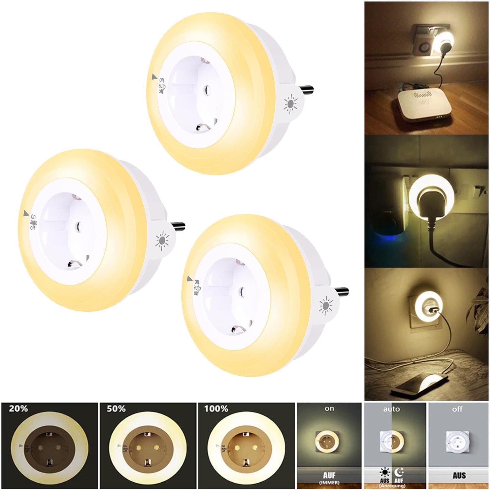 MUPOO LED Nachtlicht Dimmbar mit Dämmerungssensor WarmWeiß - Bild 2