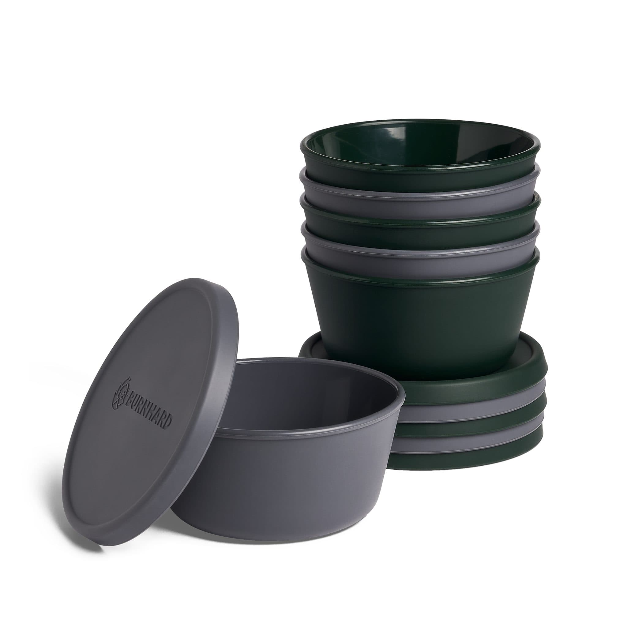BURNHARD® Aufbewahrungsbox Pizzaballenbox 6er-Set mit Deckel - Bild 2