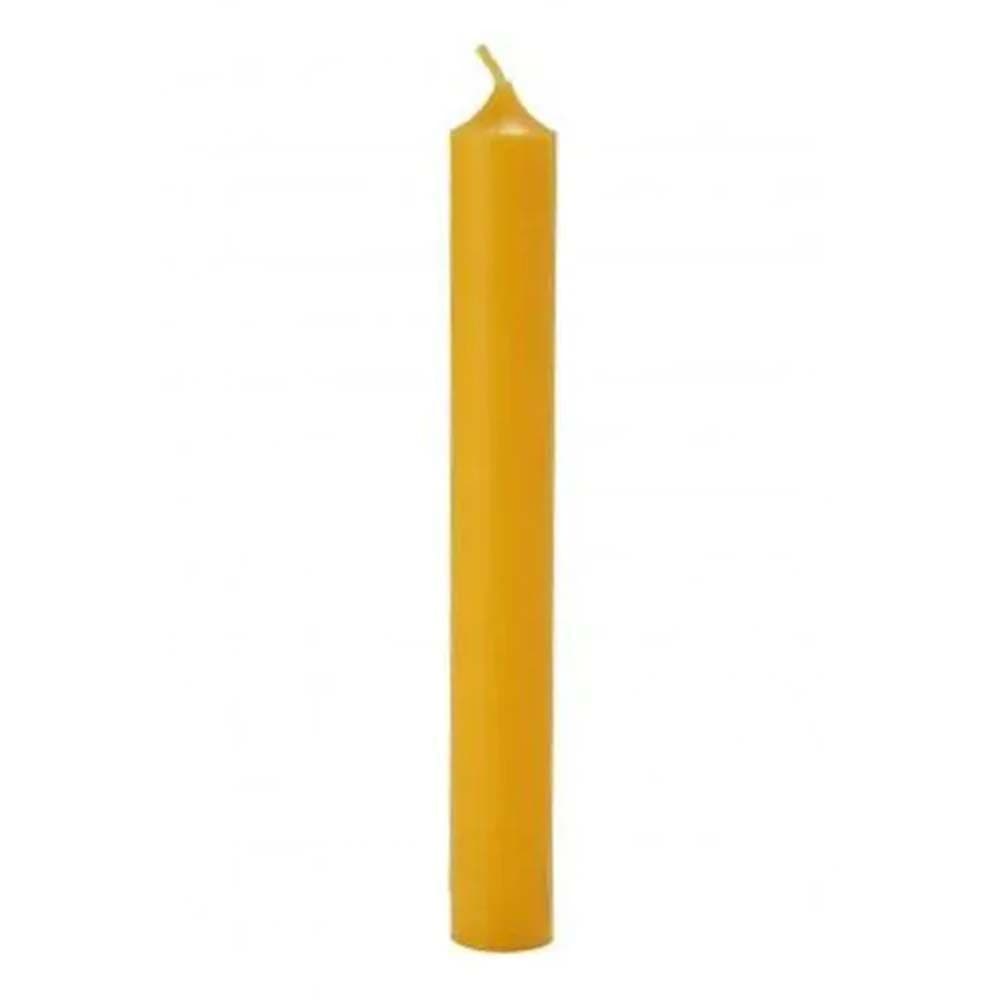 Hahn Kerzenfarm Stabkerze Gelb 18 cm
