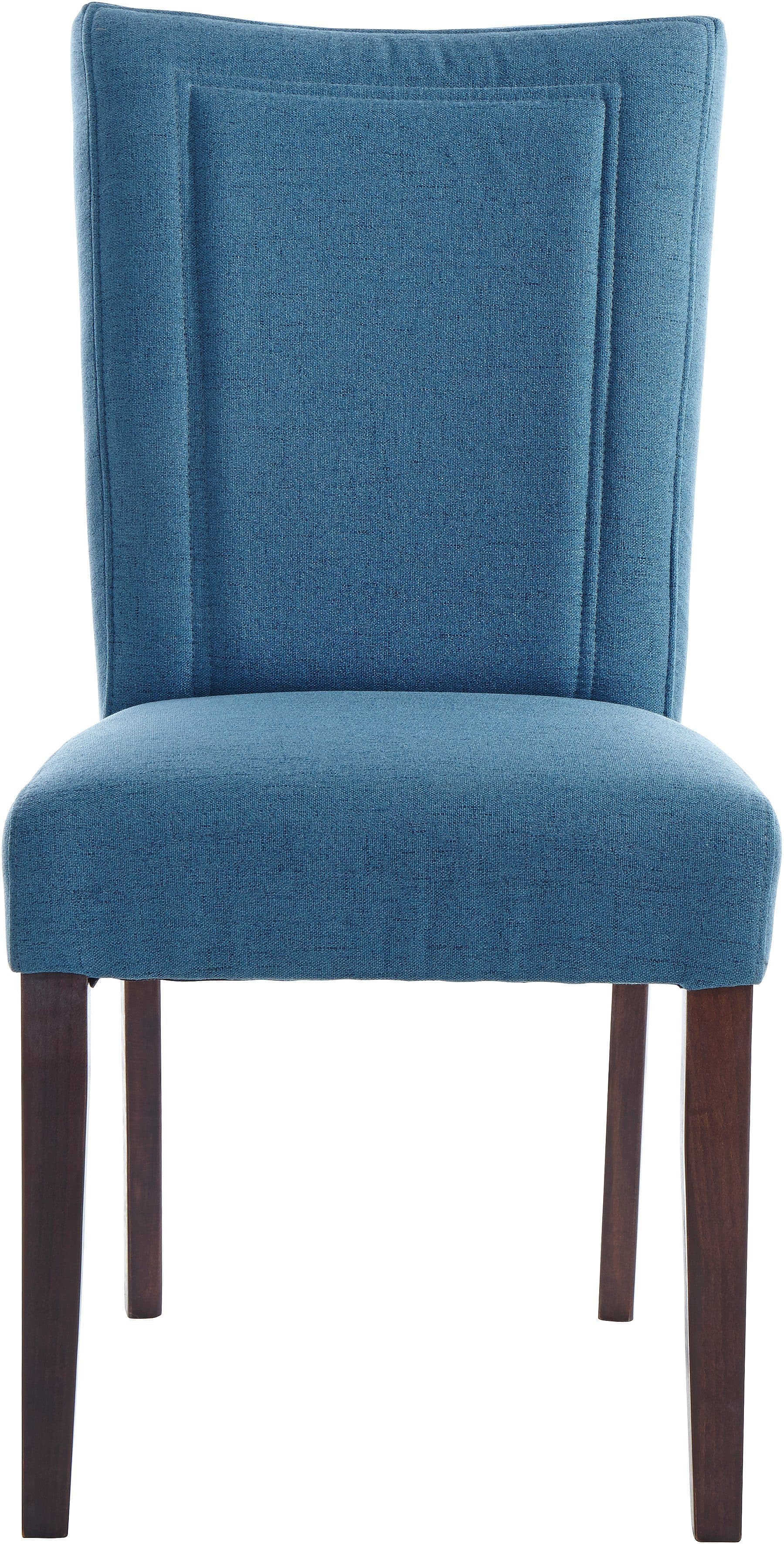 OTTO HOME Zena Esszimmerstuhl 2er Set Blau Microfaser - Bild 2