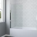 AQUALAVOS Badewannenaufsatz 80 cm ESG Glas links Bild 2