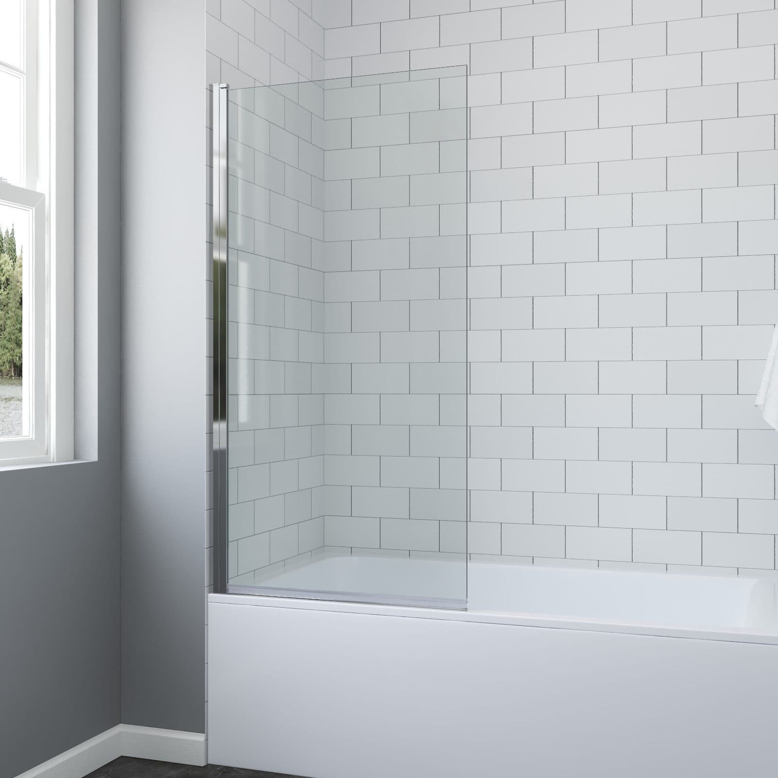AQUALAVOS Badewannenaufsatz 80 cm ESG Glas links - Bild 2