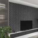 HOME DELUXE Akustikpaneel VEGA 12-tlg. Fischgrätenoptik Wandpaneel Bild 2