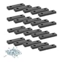 sossai® Möbelfuß Möbelgleiter Schwarz mit Schrauben, 20er Pack Bild 2