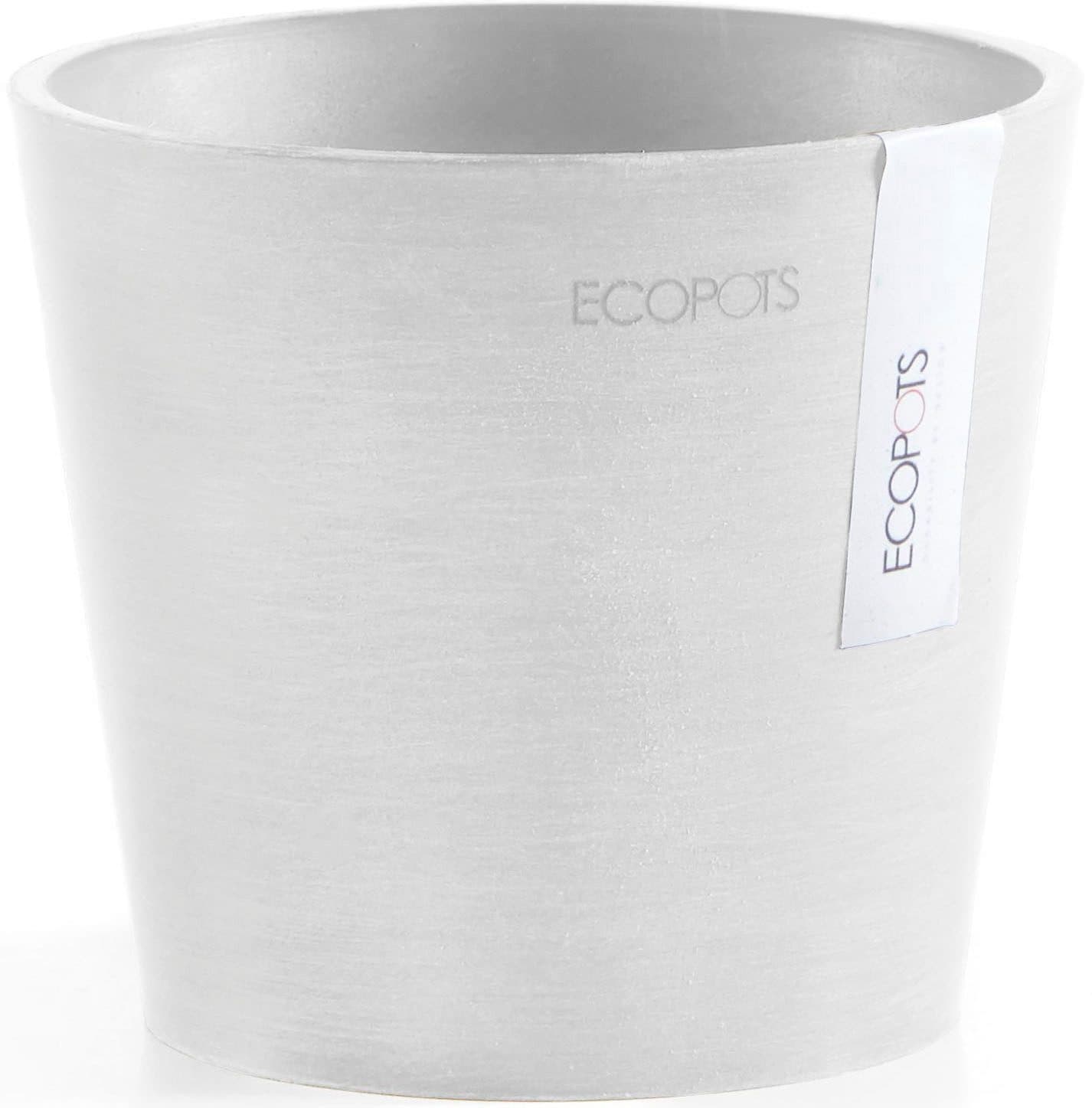 ECOPOTS Blumentopf Amsterdam Mini 13 Weiß für Kakteen und Aloe Vera - Bild 2