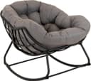 Lesli Living Schaukelstuhl Grau Schwarz Aluminium Gartenstuhl Bild 2
