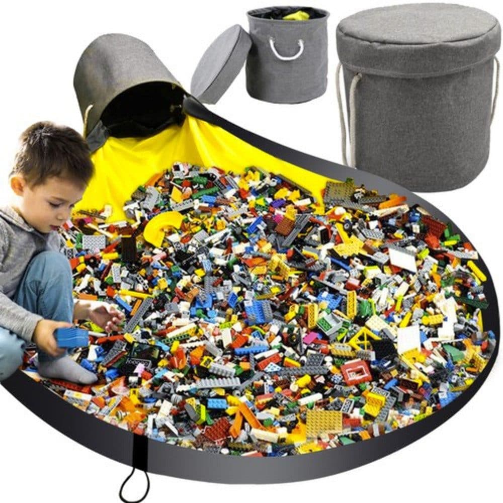 KRUZZEL Spielmatte Spielzeugkorb Aufbewahrungsbox 2-in-1 - Bild 2