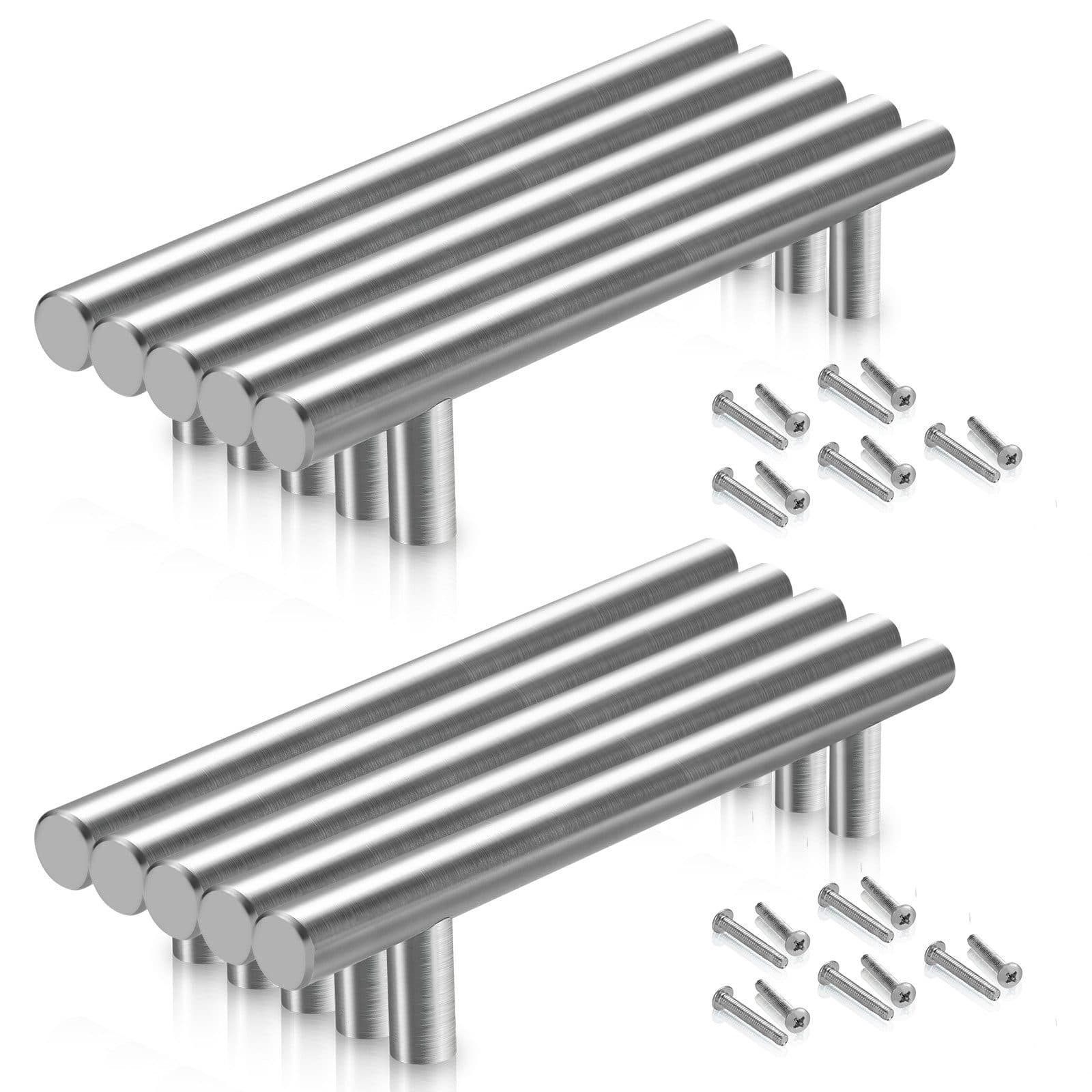 Clanmacy Edelstahl Möbelgriff Stangengriff Modern Silber - Bild 2