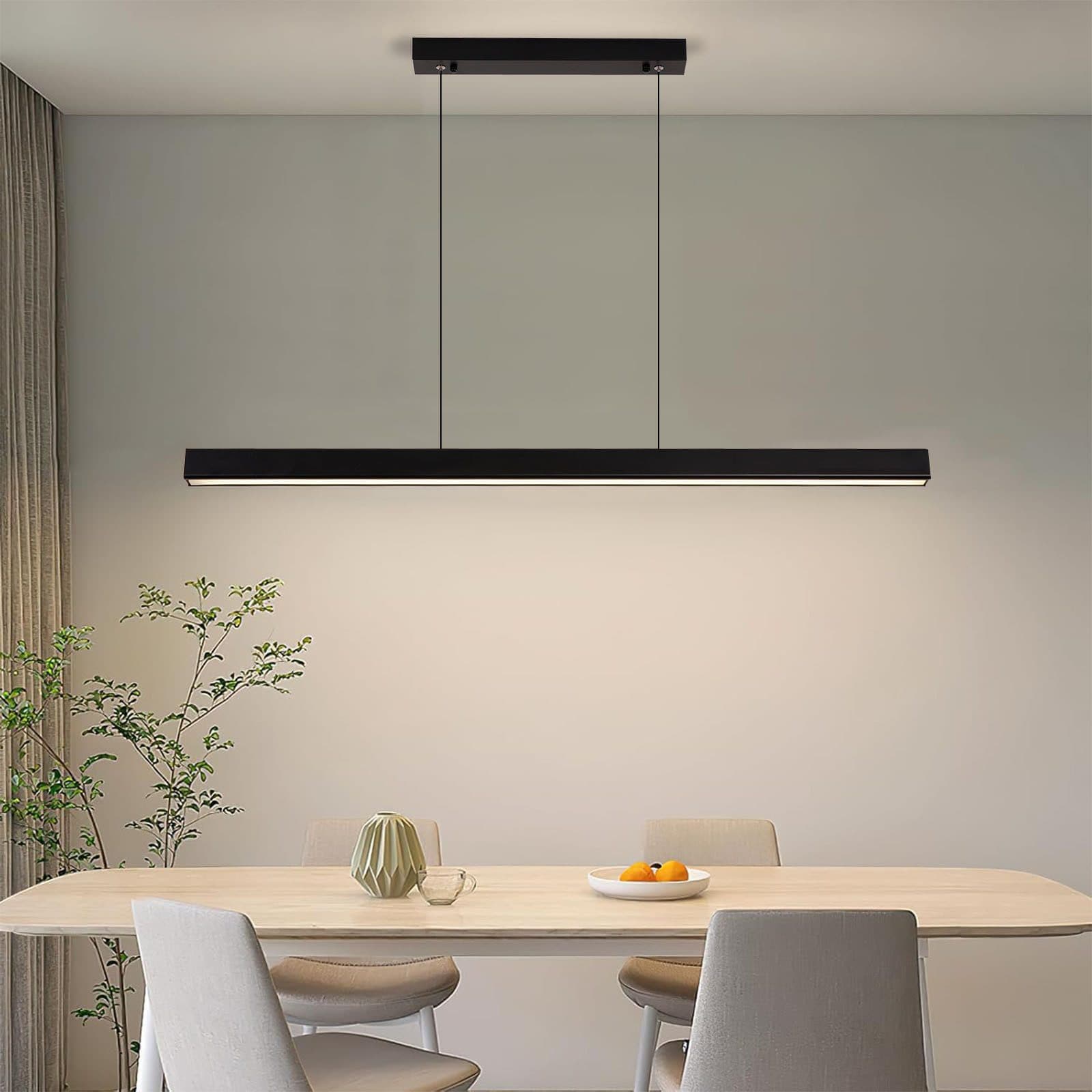 Ophy LED Pendelleuchte Dimmbar mit Fernbedienung Schwarz - Bild 2