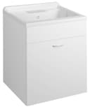 Aqualine Waschbeckenunterschrank Weiß MDF Bild 2