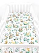 BabyLux Spannbettlaken 60x120 cm Baumwolle Waldtiere Bild 2