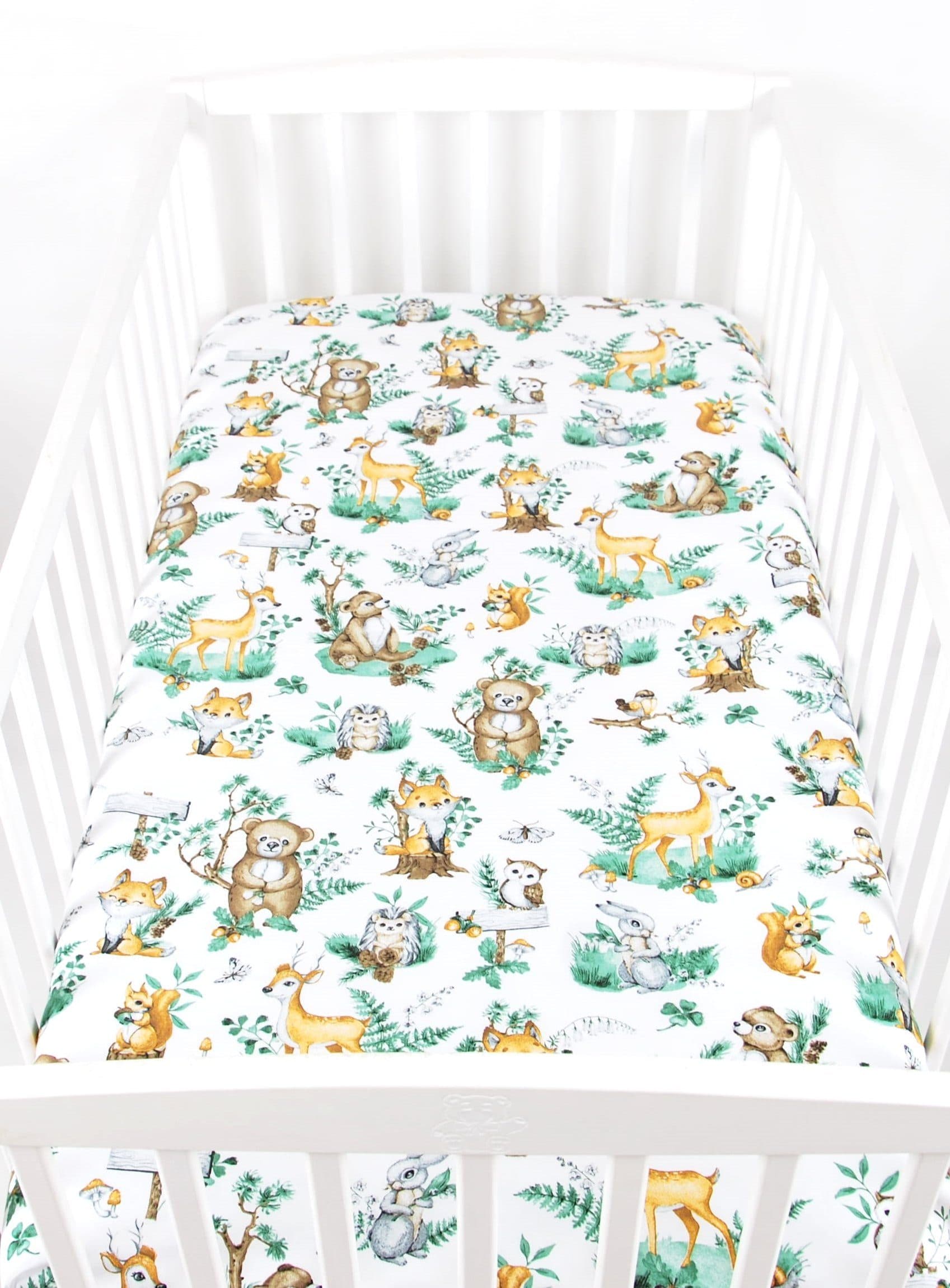 BabyLux Spannbettlaken 60x120 cm Baumwolle Waldtiere - Bild 2