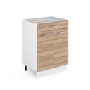 Vicco Unterschrank R-Line Sonoma/Weiß 60 cm mit Schublade Bild 2