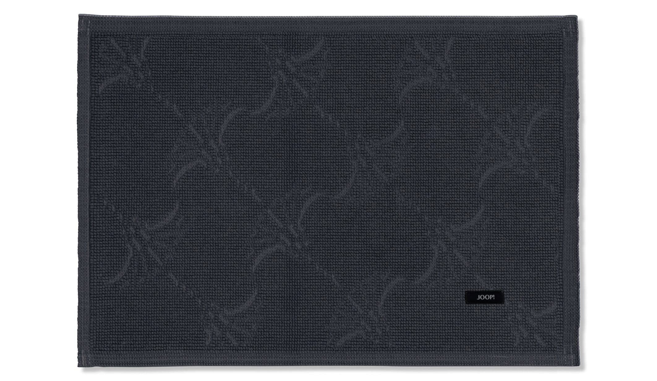JOOP! Badematte NEW CORNFLOWER Kornblumenmuster Grau Blau Textil - Bild 2
