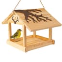 BIRDSOUL Vogelhaus Forest Braun Wasserableitendes Design Bild 2