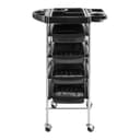 Physa Regalwagen RR-7 Schwarz 4 Schubladen Arbeitswagen mit Rollen Bild 2