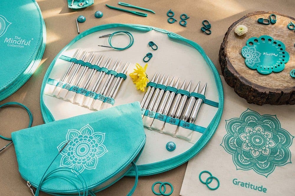 KnitPro Kreativset Wechselbare Nadelspitzen Warmth Set Türkis