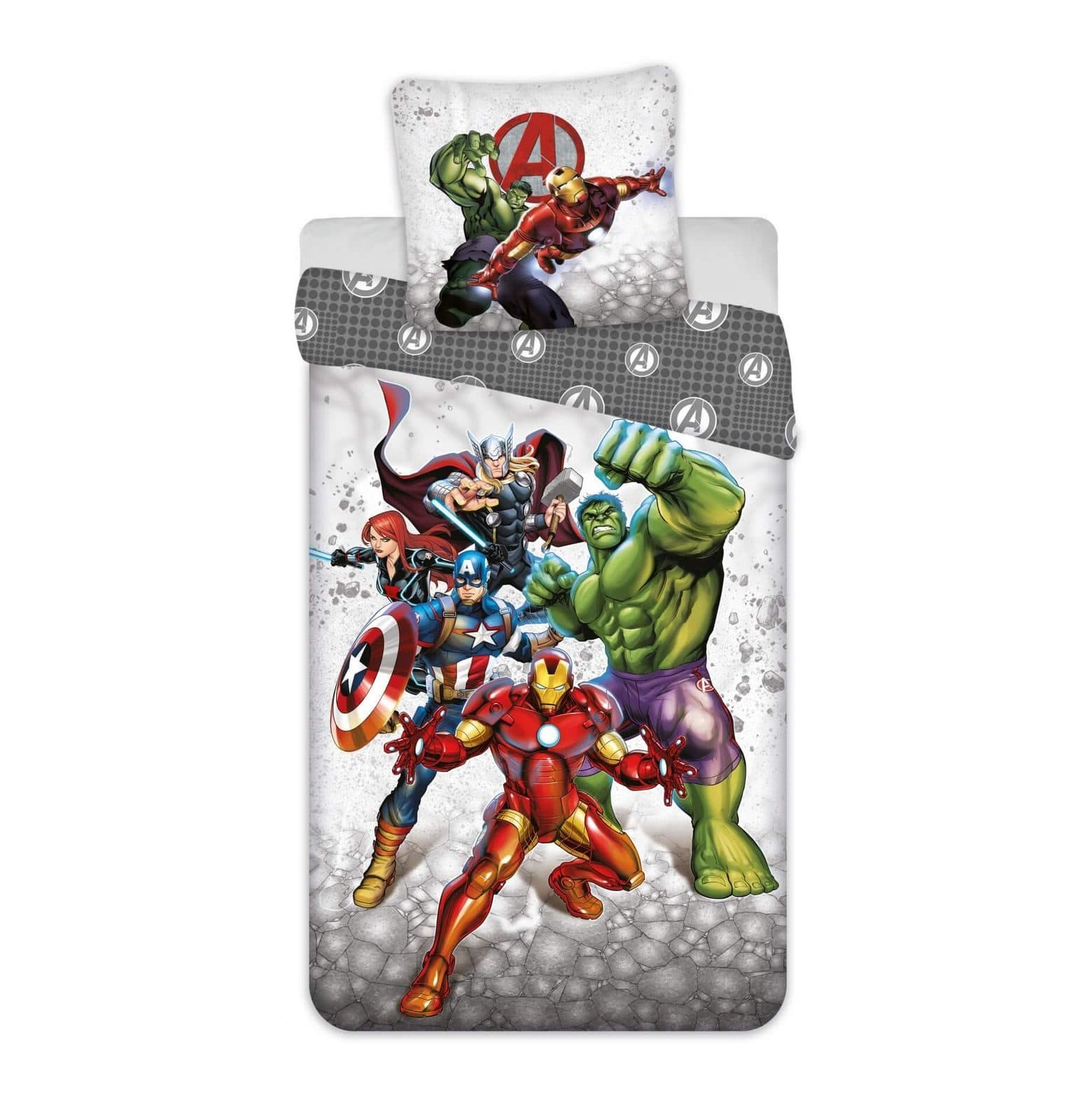 Jerry Fabrics Marvel Avengers Bettwäsche-Set 135x200 & 80x80 Baumwolle - Bild 2