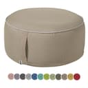 heimtexland Outdoor Pouf Sitzkissen Garten Hocker Grau UV-beständig Bild 2