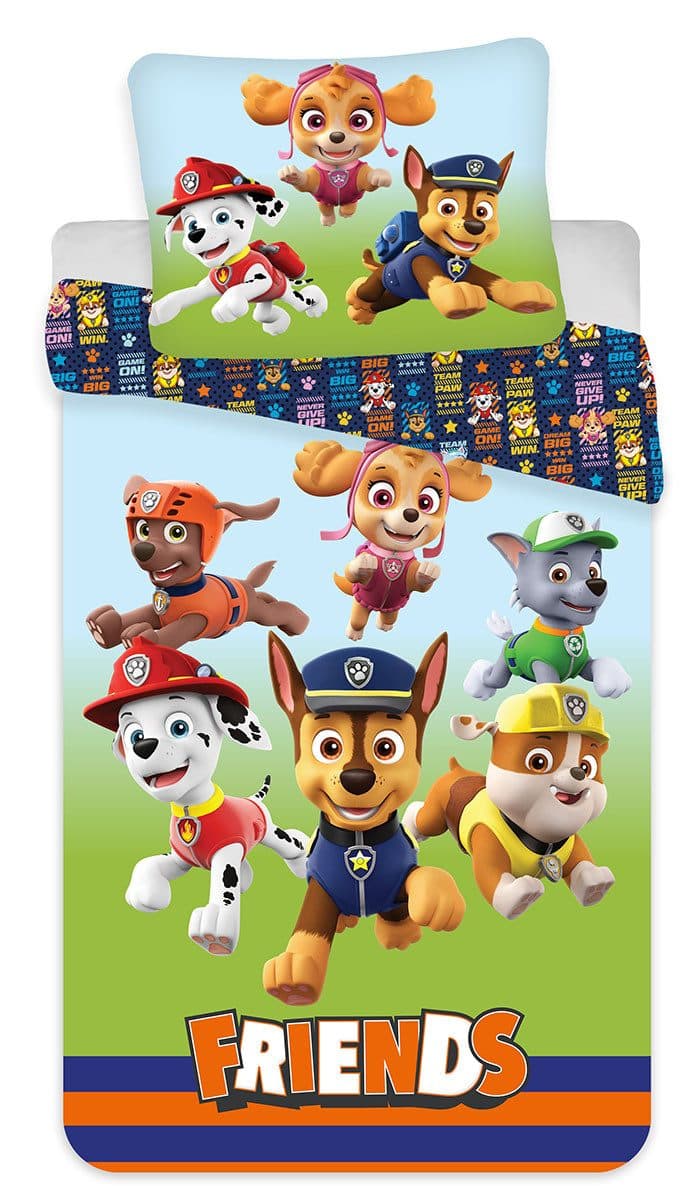 BrandMac Kinderbettwäsche Paw Patrol Bunt Renforcé 2-teilig