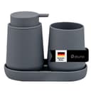 eluno Badaccessoire-Set TESERO 3tlg. Soft-Touch Grau Bild 2