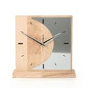 Kreative Feder Standuhr Silvermoon Massivholz Aluminium Modern Bild 2