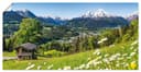 Artland Wandbild Landschaft in den Bayerischen Alpen Grün Bild 2