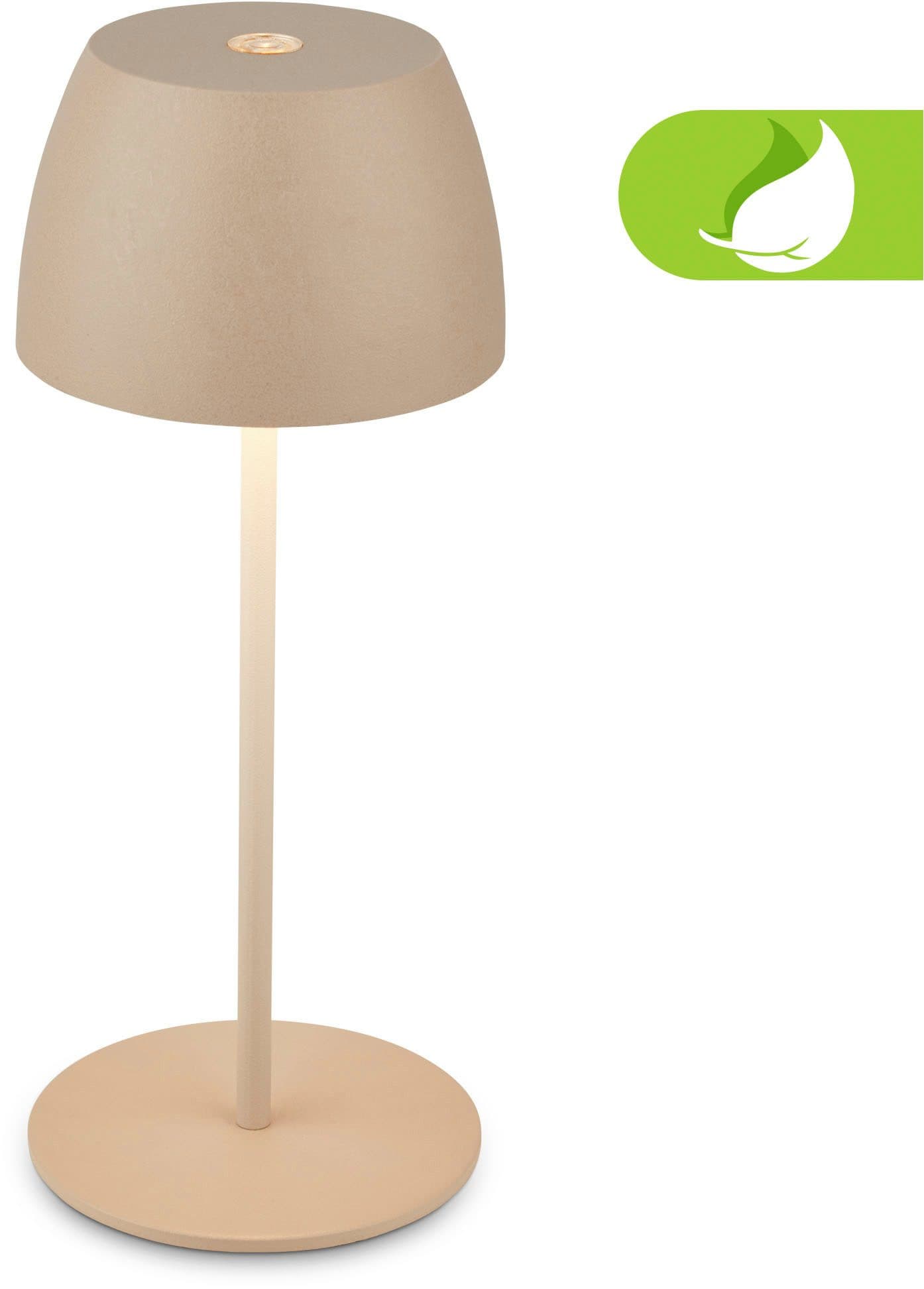 Briloner Leuchten LED Tischleuchte Serina Mini Beige Dimmbar