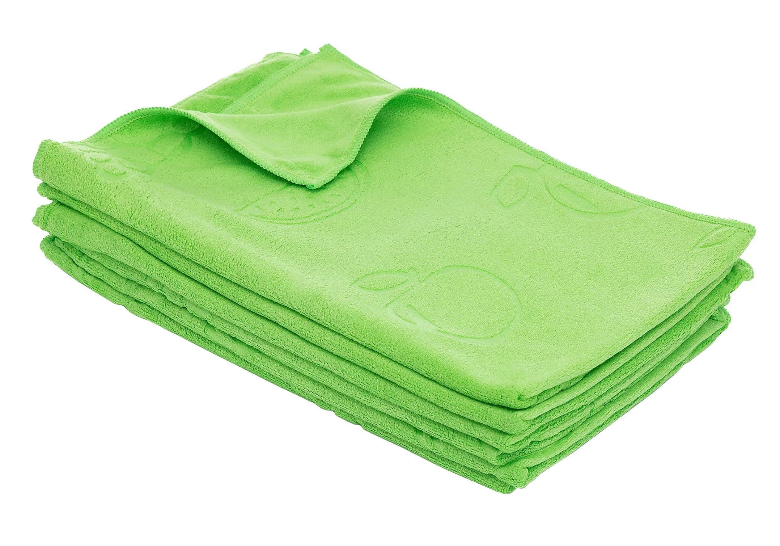 AQUA CLEAN Geschirrtuch Kristall 6-tlg. Grün mit Prägemotiv