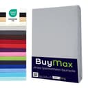 Buymax Spannbettlaken Jersey 100% Baumwolle Silber Bild 2