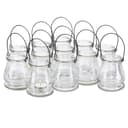 relaxdays Windlicht Glas 12er Set Transparent Bild 2