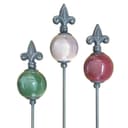 Dragimex 3x Gartenstecker Metall mit Keramikkugel Shabby Chic Bild 2